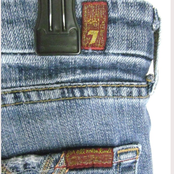 7 for all mankind Jeans Size 31 Distressed Denim - Picture 8 of 8